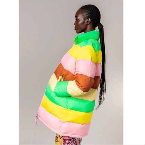 RACHEL ANTONOFF Terry Puffer in Colorblock - Picture 6 of 12